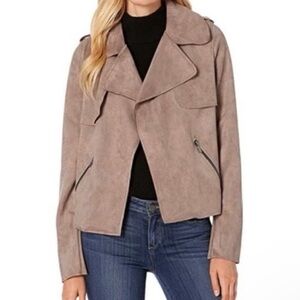 Kut from the Kloth Jacee Suede Moto Jacket 
SIZE Medium 
Like New Condition